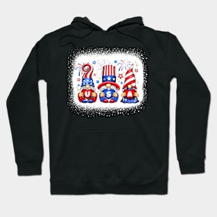 4th Of July Patriotic Gnomes Sunglasses American Fireworks Hoodie